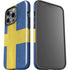 Sweden Flag Distressed iPhone 14 Pro Impact Case